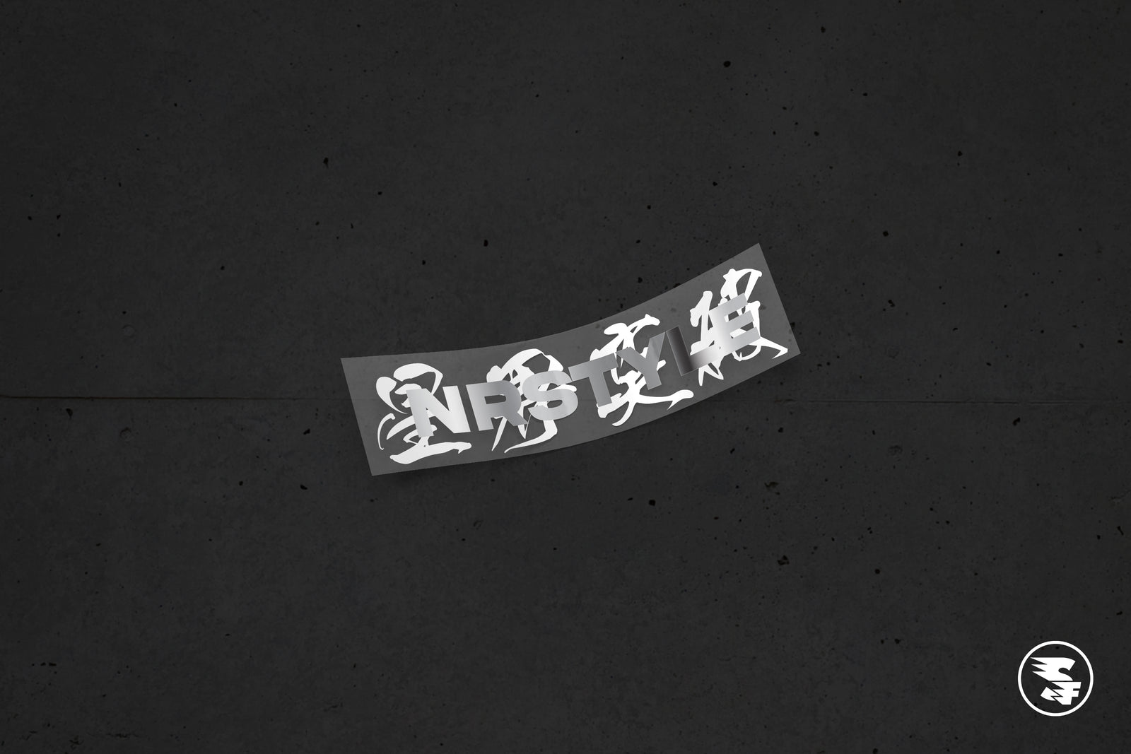 NRSTYLE 2025 DESIGN 1 DIE-CUT CHROME SILVER & GLOSS WHITE