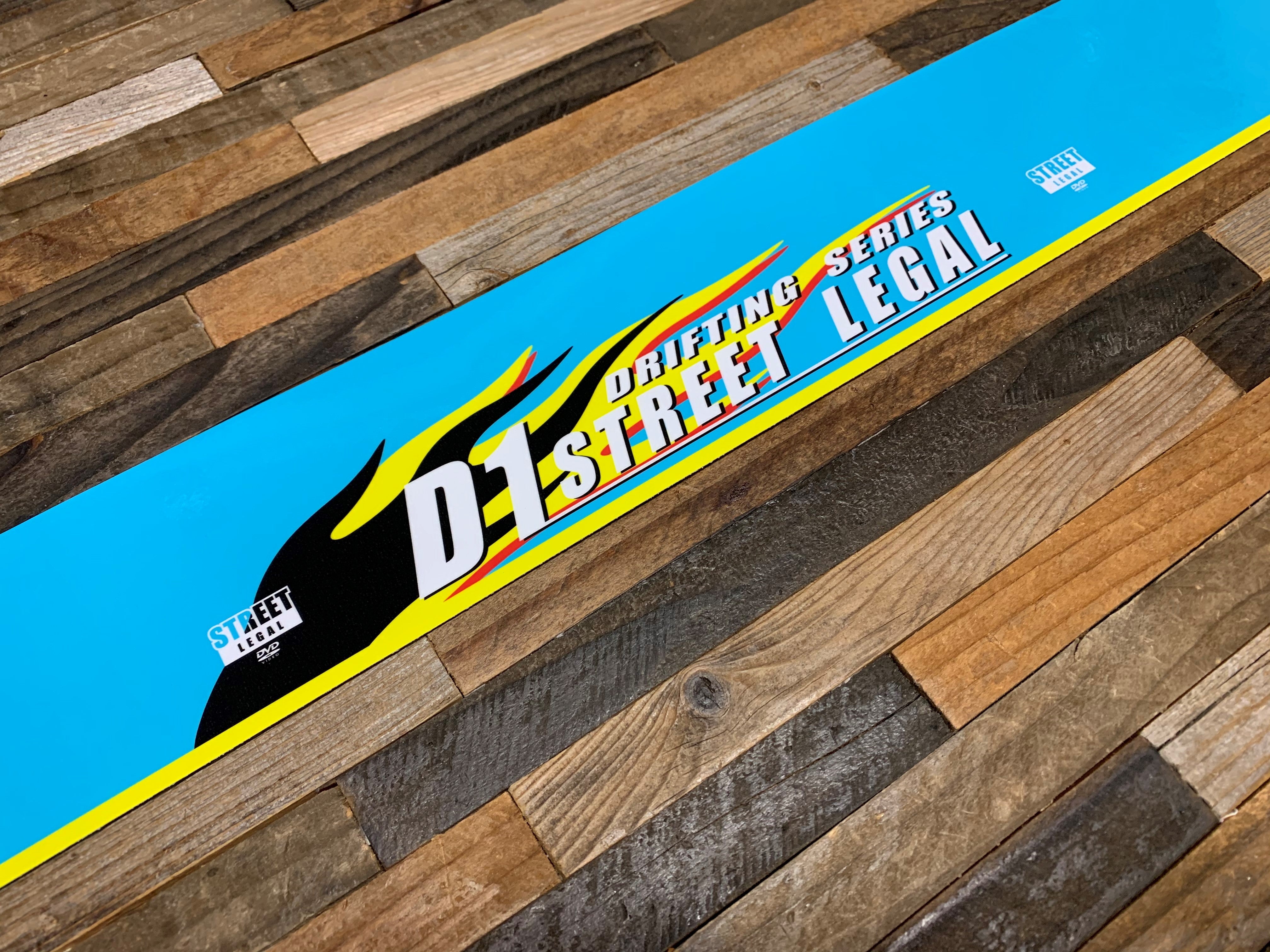 D1GP Street Legal Blue Windshield Banner - Superwow Factory
